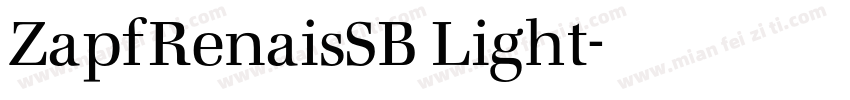 ZapfRenaisSB Light字体转换